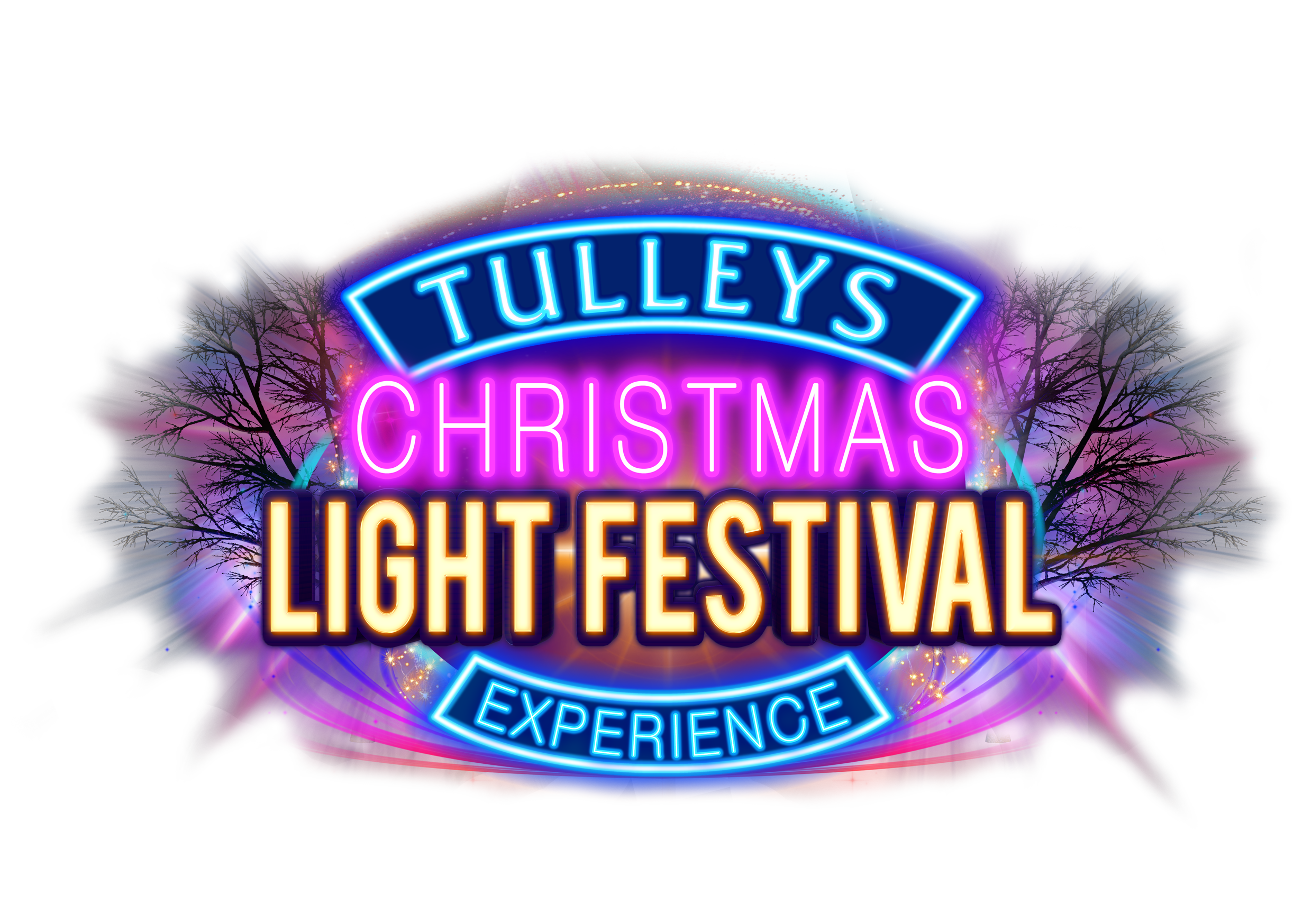 Tulleys Christmas Light Festival logo
